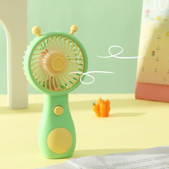 Snail-Shaped Handheld Fan with USB Charging Cute Portable Mini Fan with 2 Speeds Lightweight Quiet Summer Gadget for Travel Office Outdoor