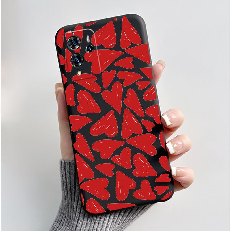Handyhülle für ZTE Blade V40 Pro/ZTE 9046 Hülle Ästhetisch Luxuriös Niedlich Cool Junge Mädchen Schwarz Matt Weiches Silikon Rückseite Abdeckung