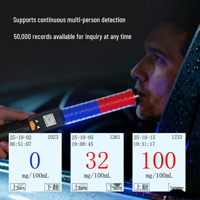 Deli High-Precision Breath Alcohol Tester
