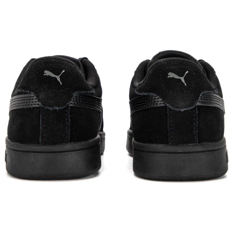Puma Smash 3.0 Leather Low-Top Sneakers Unisex Sneakers Black Silver 390984-02