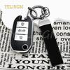 Leather Tpu Key Cover Car Key Case For Citroen C5 C3 C4 C8 Berlingo For Peugeot Partner Rifter 208 308 508 407 2008 3008 Expert