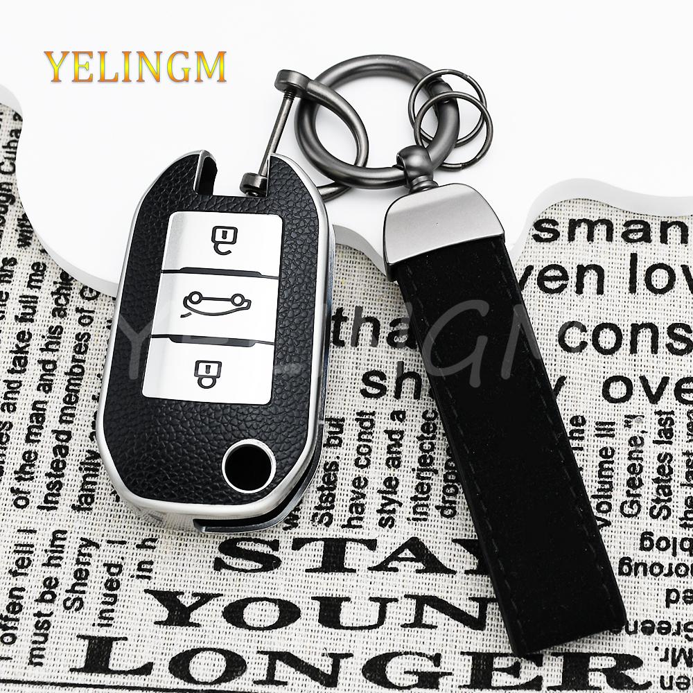 Leather Tpu Key Cover Car Key Case For Citroen C5 C3 C4 C8 Berlingo For Peugeot Partner Rifter 208 308 508 407 2008 3008 Expert