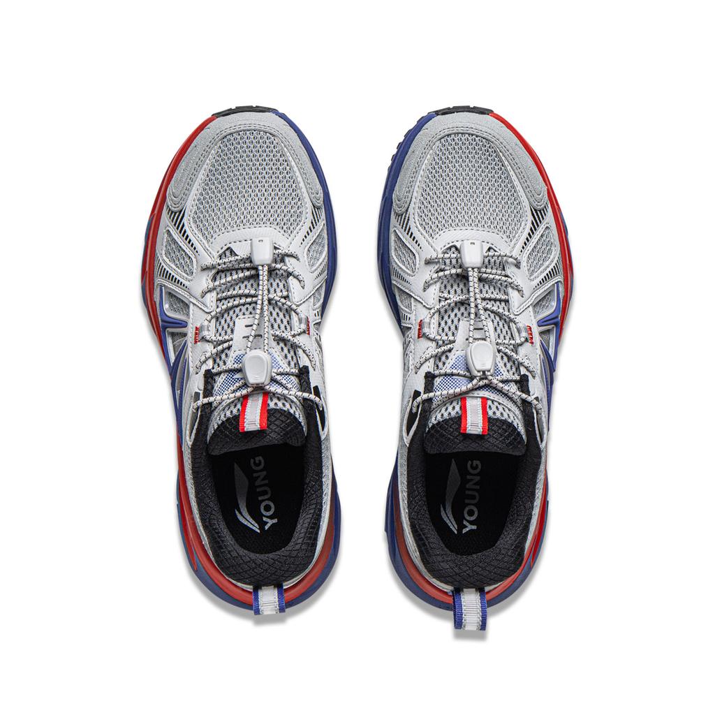 Li Ning Kids Outdoor Comfortable Versatile Non-Slip Anti-Kick Shock Absorbing Wear-Resistant Breathable Low-Top Outdoor Shoes Kids Shoes YKEV040-7