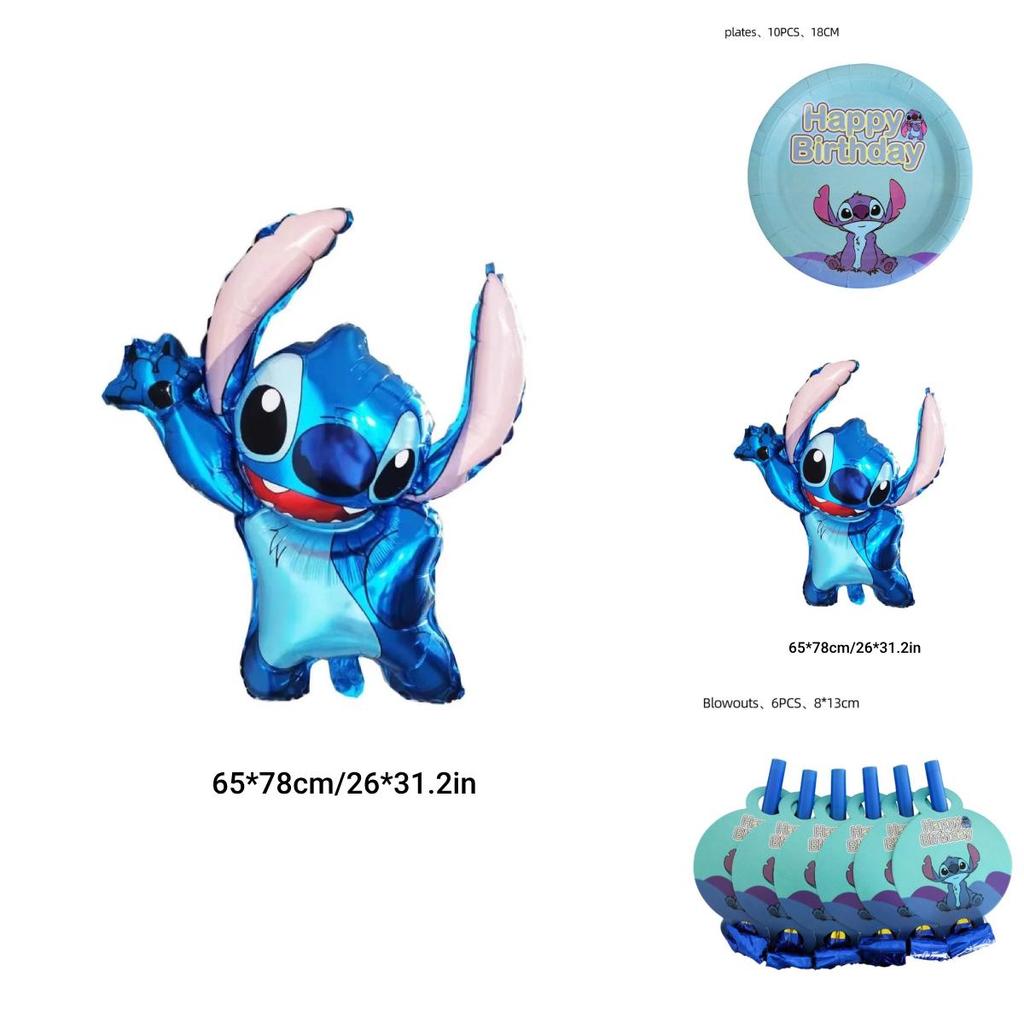 Cartoon Stitch Party-Set Pappteller Servietten Und Dekorationen
