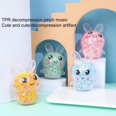 LED-Leuchtender Kaninchen-Quetschball Flexibel Schneller Rückprall Weiches TPR Zum Kneten