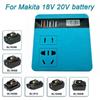 120W Lithium Battery Inverter DC 18-21V to AC 220V Electric Tool Power Inverter Compatible with Makita Brand for Power Tools