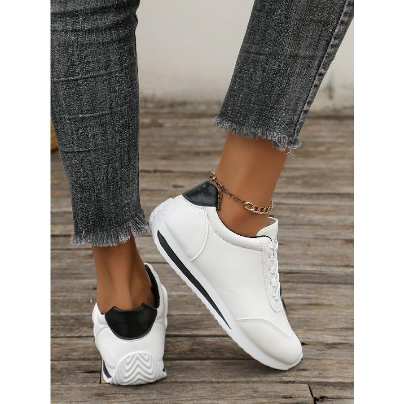 Women's Shoes Fashion Contrast Small White Shoes Women's Singles Shoes Women's Sneakers Pumps Pumps Lace-up Shoes Casual Shoes