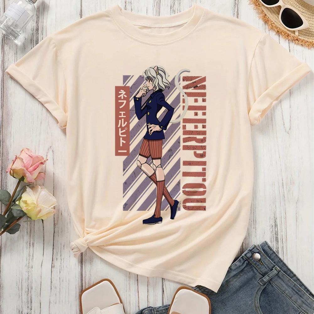 Hunter x Hunter Killua Zoldyck Hisoka Kurapika Gon t-shirt dam Gothic Universitet harajuku 2000-talet kawaii estetik Retro Grunge