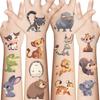 New Cartoon Colorful Animal Tattoo Stickers Waterproof Party Gift Funny Face Stickers