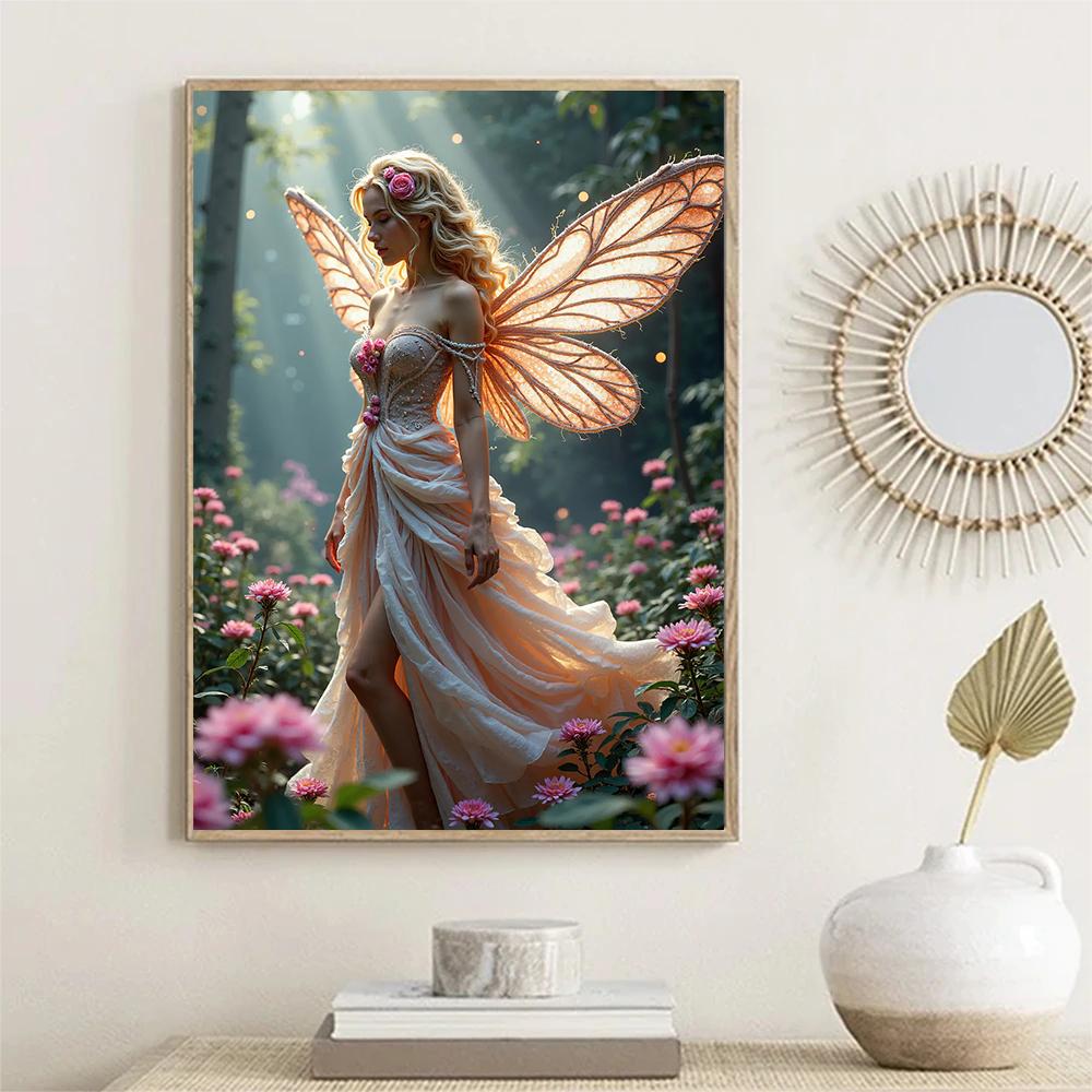 Beautiful Guardian Angel Poster Vintage Timeless Angelic Spiritual Prints Canvas Painting Girly Wall Art Picture Home Room Decor