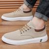 Autumn new breathable men's canvas shoes casual men's shoes student shoes green tide board shoes cloth shoes