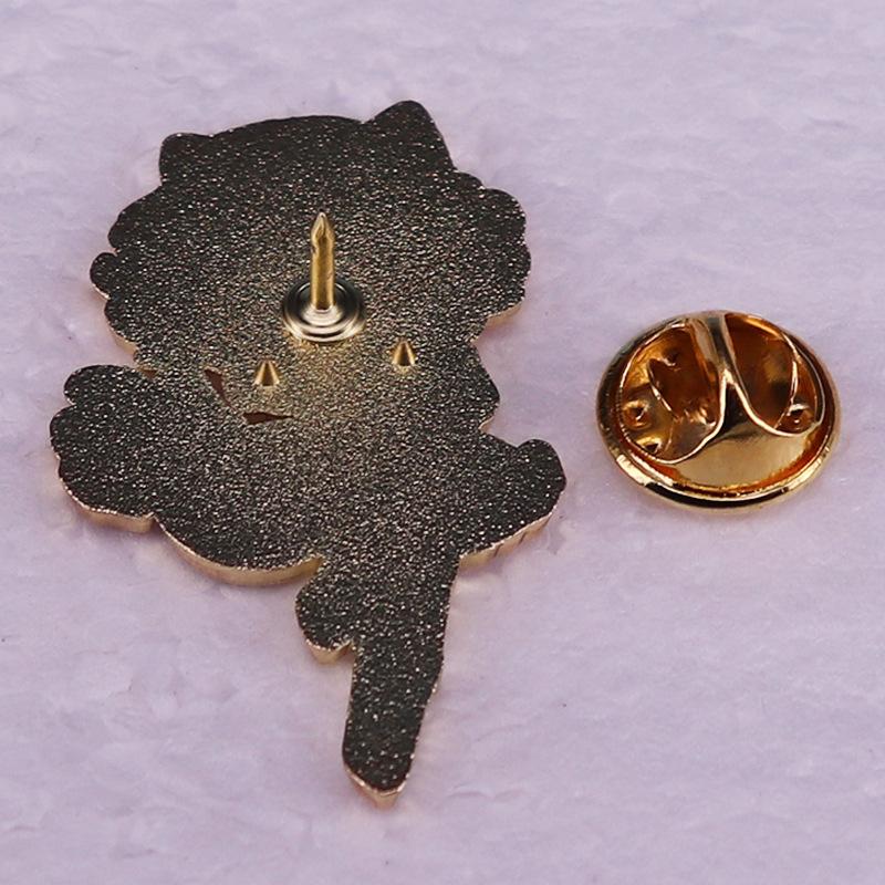 Tokyo Cat Girl Brooch - Cute Anime Metal Badge