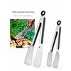 Silicone Kitchen Tongs Steak Tongs Three-Line Stainless Steel Tongs Food Tongs Bread Tongs Barbecue Tongs