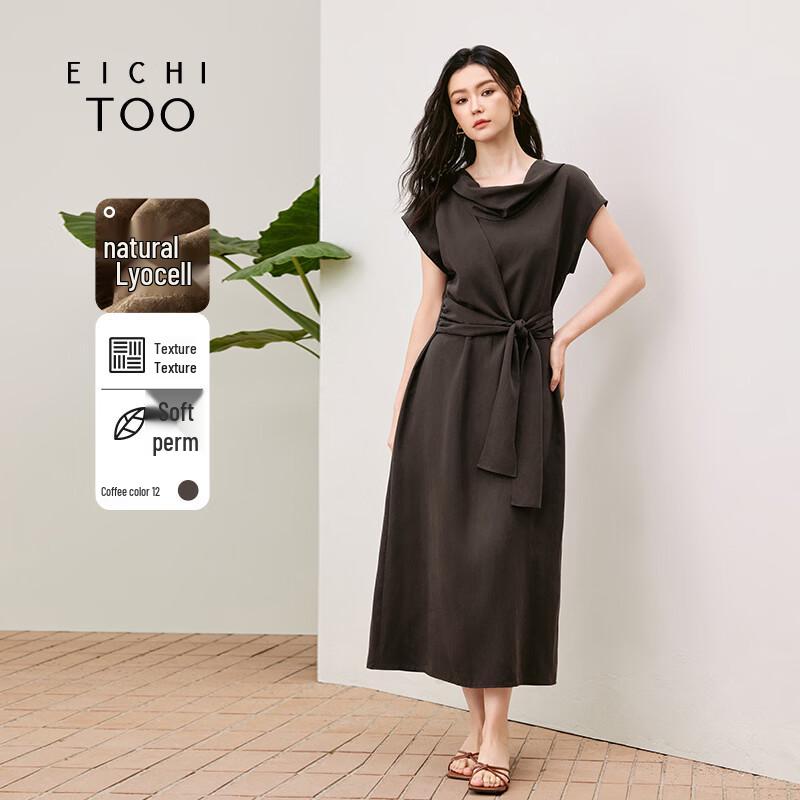 EICHITOO Women s Summer Drape Neck Raglan Sleeve Long Dress M