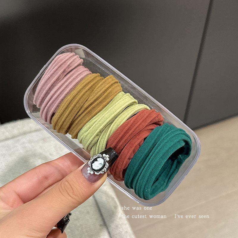 High Elasticity Durable Hair Tie - 2025 New Style Rubber Band with Leather Cover for High Ponytails