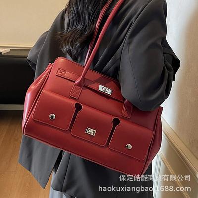 Premium Texture Large-capacity Bag Women's 2025 New Autumn and Winter Commuting Versatile Shoulder Bag Fashionable Portable Tote Bag