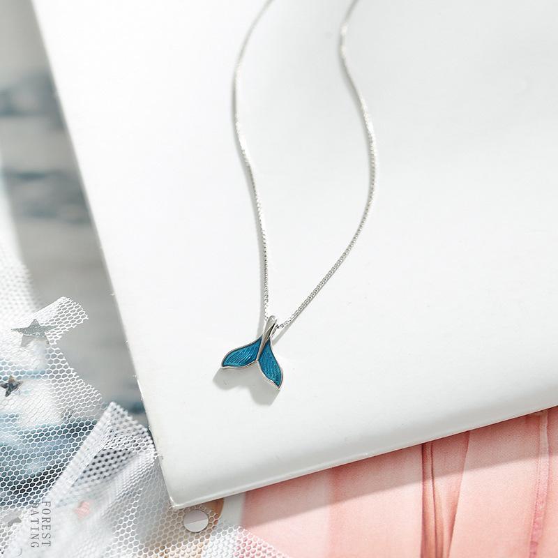 2023 Fishtail Necklace: Simple Dolphin Pendant Mermaid Chain for Women - Chic Collarbone Jewelry, Best Friend Gift