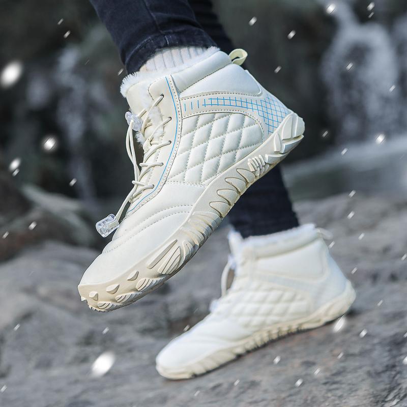 Warm Snow Boots Women Winter Hiking Boots High-top Outdoor Sports Shoes Men Non-slip Plush Sneakers