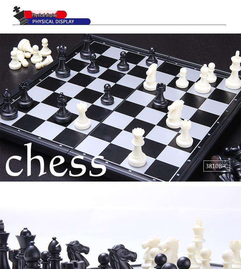 AIA UB Magnetic Folding Chess Set - Classic Educational Family Toy for Kids