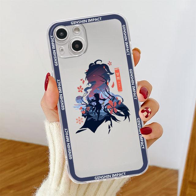 Hra Genshin Impact Průhledný obal pro Apple iPhone 14 11 13 12 Pro 7 8 Plus XR X XS Max 6 6S 13Pro Silikonový kryt na telefon