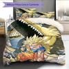 Set Copripiumino Trapuntato con Fantasia Cartone Animato Federa Decorazione per la Casa Regalo di Compleanno (1 * copripiumino + 2 * federa, senza nucleo)