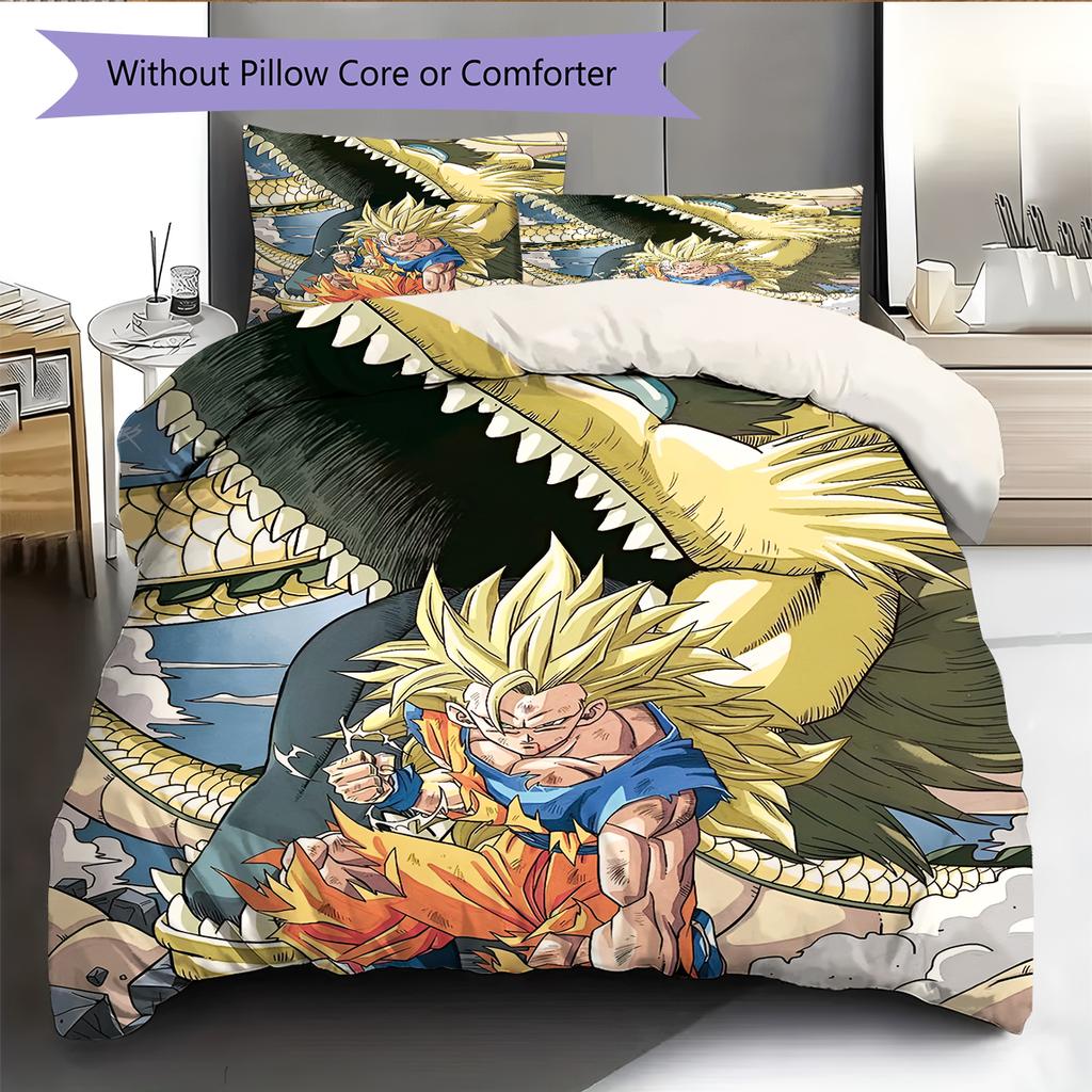 Set Copripiumino Trapuntato con Fantasia Cartone Animato Federa Decorazione per la Casa Regalo di Compleanno (1 * copripiumino + 2 * federa, senza nucleo)