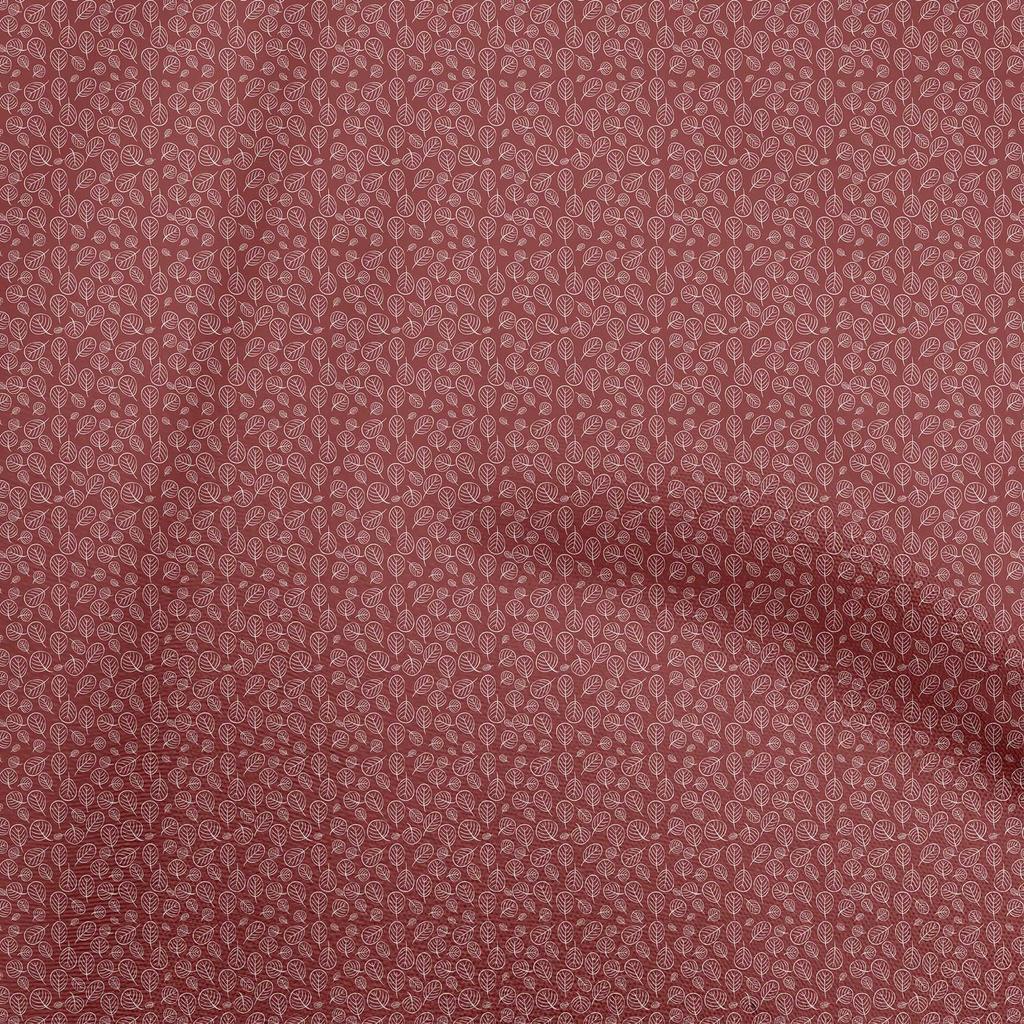 oneOone Cotton Flex Blue Fabric Leaves Craft Projects Decor Fabric Printed By The Yard 40 Inch