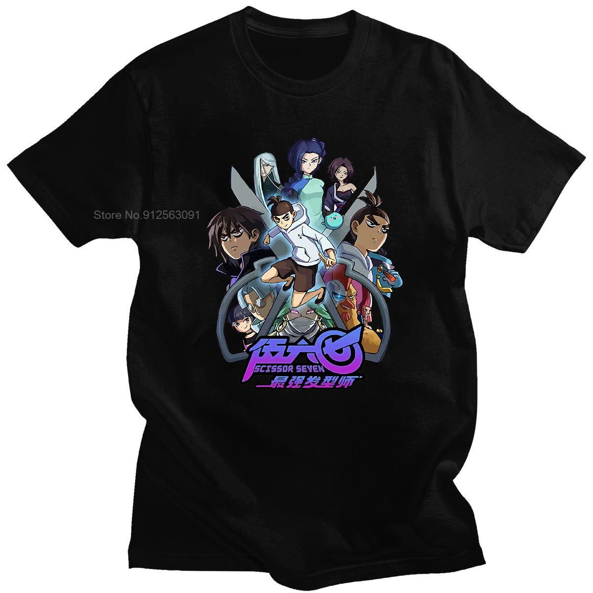 

New Clothing Scissor Seven Streetwear Fashion Tshirts Harajuku Casual Tees Daily Comfortable Streetwears Trip Wears S разноцветный