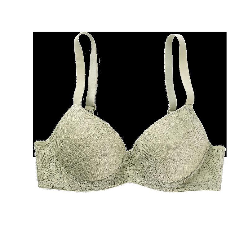 Women Sexy Jacquard Embossed Push Up Anti Sagging Comfort Bra