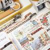 YUBX Masking Winter Blooming Floral Washi Tape Cute Thin DIY Gift and Decoration Tape, 60-Piece Set, Collection, Snowflakes, Strips, Crafts, Journals,