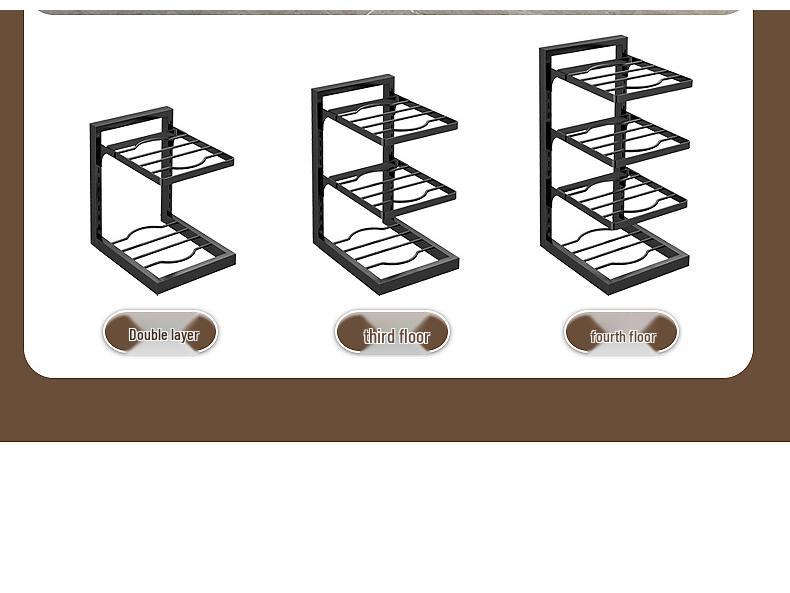 Multi-layer Kitchen Storage Rack for Pots and Pans - Sink Cabinet Organizer