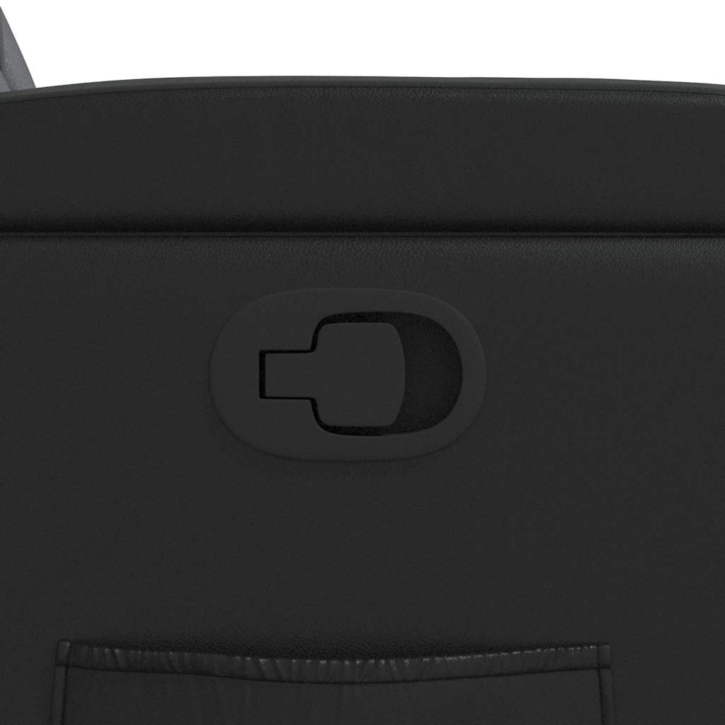 Recliner Chair Black Faux Leather