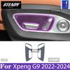 För Xpeng G9 2022-2024 Bilinteriör Mittkonsol Transparent TPU Färgskyddsfilm Klistermärke mot repor LCD-skärm PPF-film