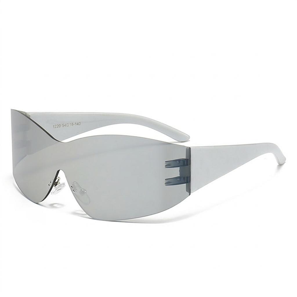 Sports Cycling Sunglasses Polarized Irregular Rimless Sunglasses Uv400 Shades Irregular Large Frame Sunglasses For Driving