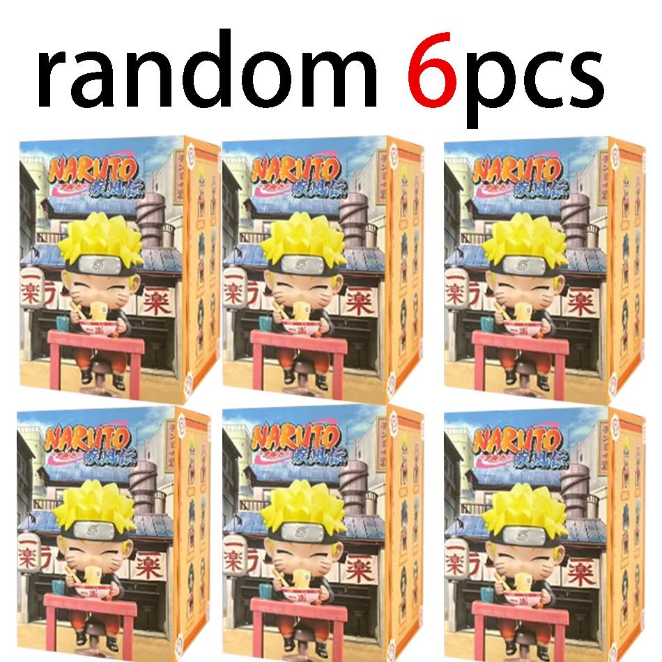 Naruto Anime Sasuke Uchiha Naruto Kakashi Anime Figures Mini PVC model Naruto Shippuden Ramen Theme Series  Toy Gift