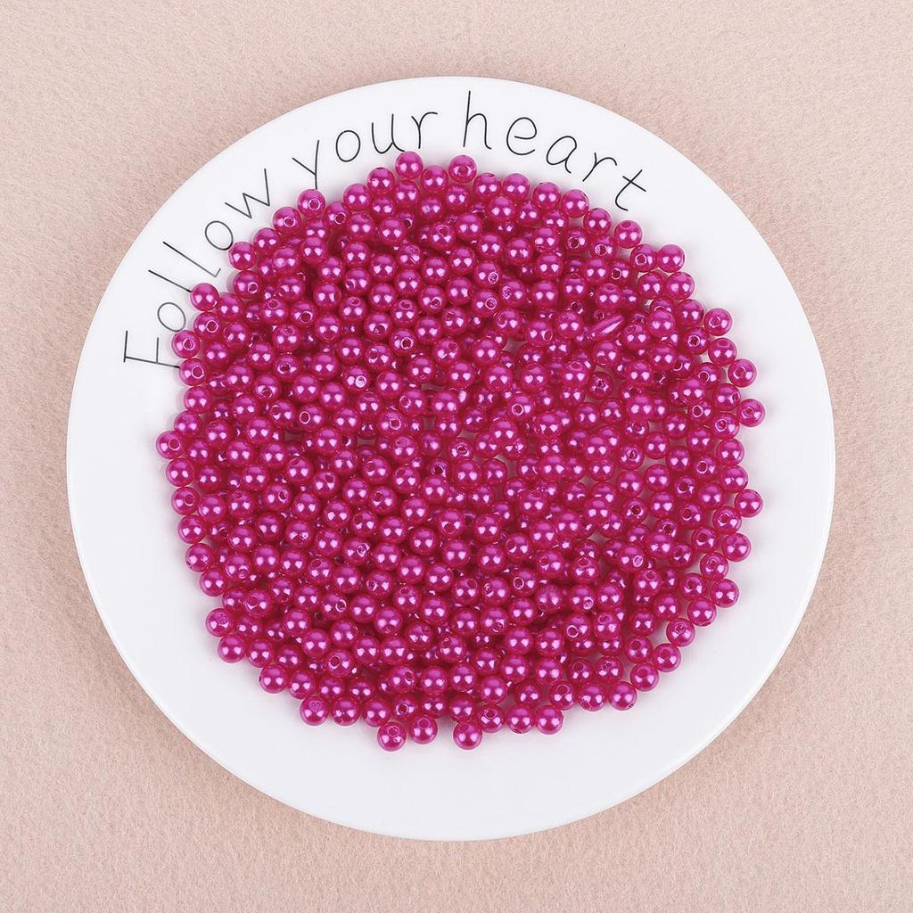 ABS Perforated Pearl-Like Beads for DIY Earrings, Bracelets, Ancient Style Hairpins