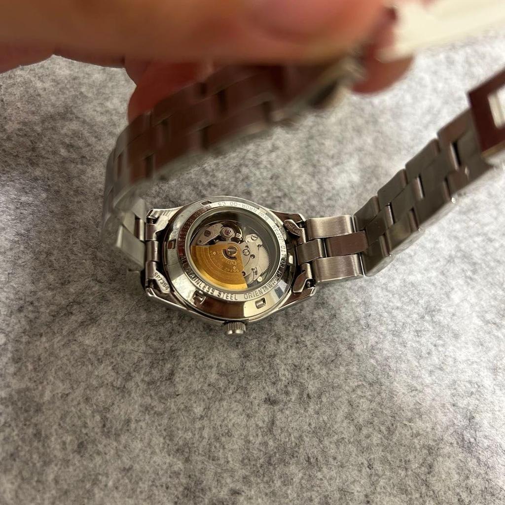 Used Orient Star Automatic Winding NR0R-00 CS Black Dial Arabic Index See-Through Back ORIENT STAR