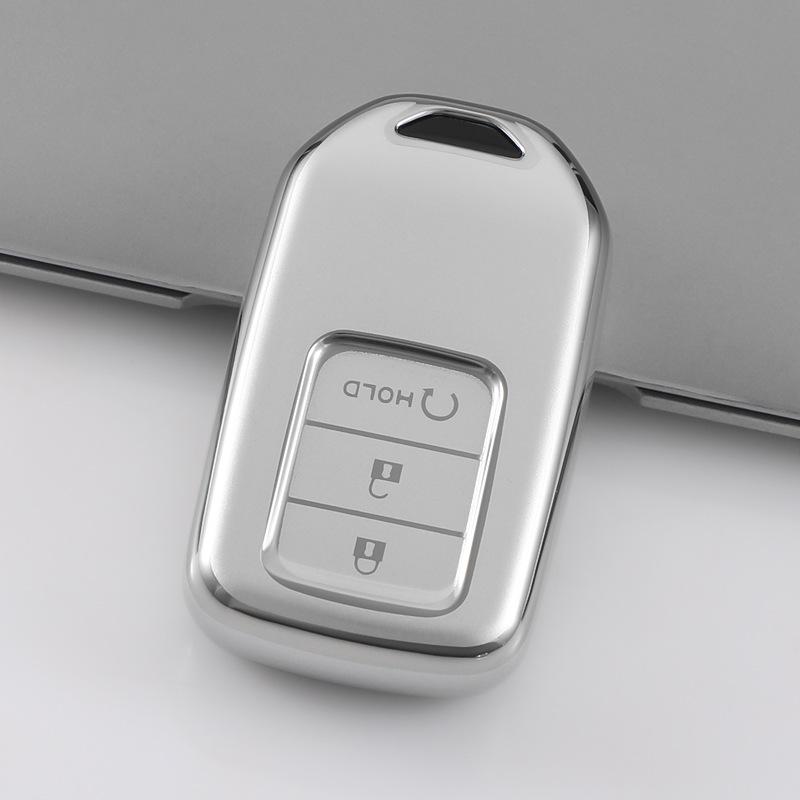 Honda Key Case for CR-V, Civic, Accord, Xingge, Haoying, Fit - Quicksand Silver