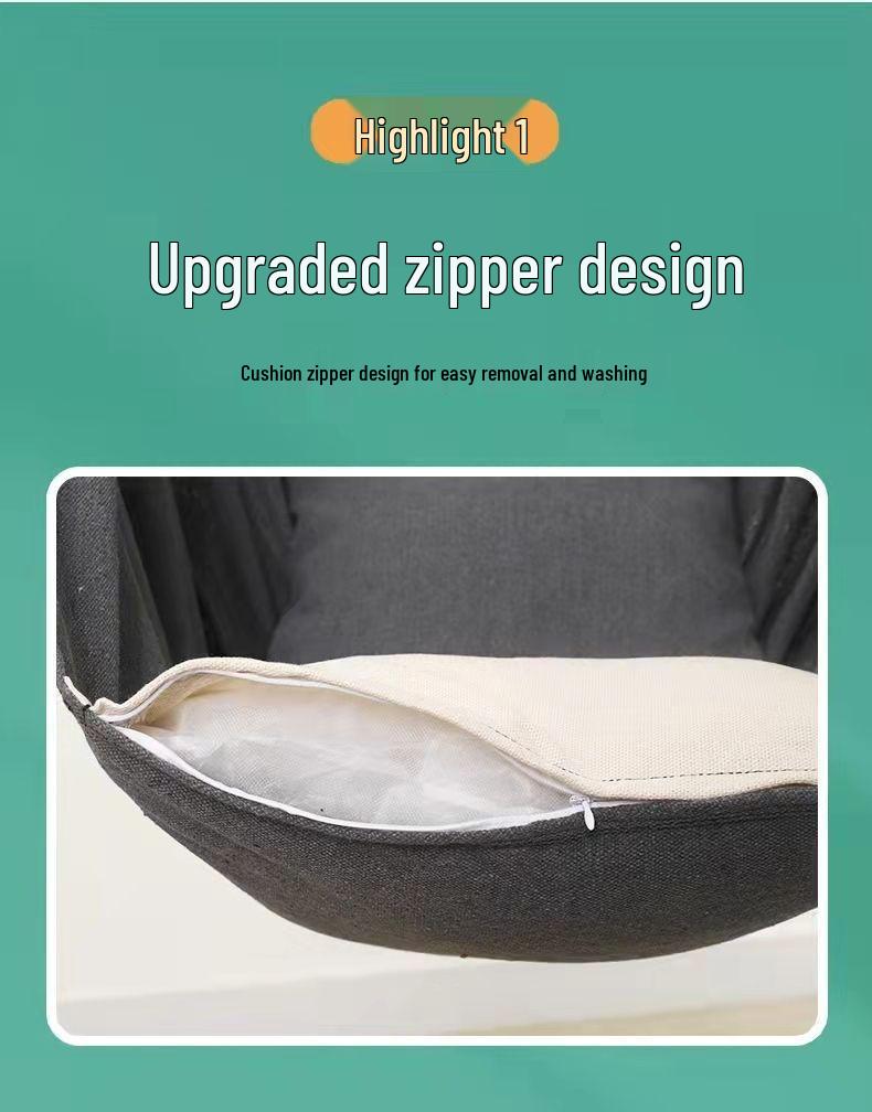 Canvas Hanging Chair: Thickened Indoor/Outdoor Dorm Swing for College Students & Kids