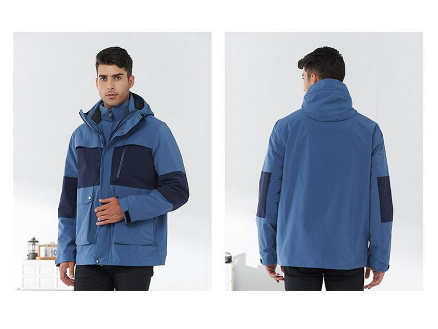 2025 Unisex Windproof & Waterproof 3-in-1 Outdoor Jacket with Detachable Liner
