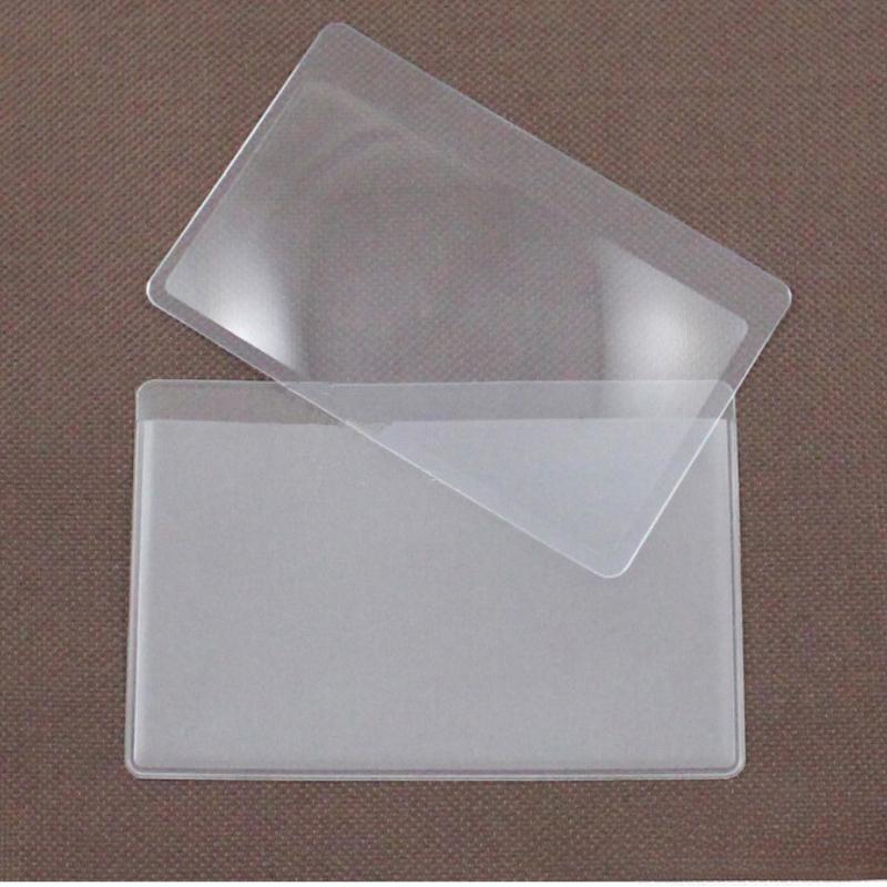 

6PCS 3 X Magnifier Magnification Magnifying Pocket Credit Card Transparent Magnifying Glass