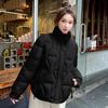Fashion new cotton-padded clothes, winter cotton-padded clothes, stand-up collar, short cotton-padded jackets, versatile and thin women's jackets