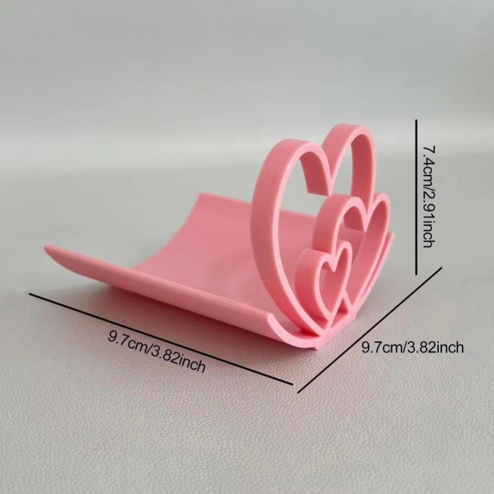 Heart-shaped Toilet Roll Holder 3D Printed No-slip Base Toilet Paper Rack Rust-proof Stable Tissue Hanger Valentine's Day