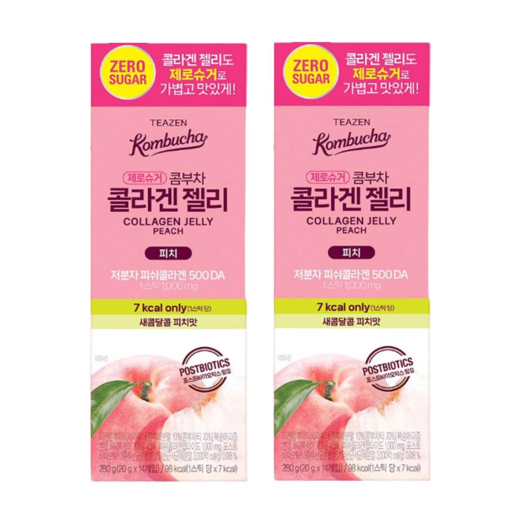 Teazen Kombucha Collagen Jelly (20g × 14 Sticks)  (3 Options)