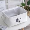 Plush Cute  Pet Toys Cothes Storage Basket Dog Rectangle Bin Box Stuff Sundries Organize Baskets Case Home Tool