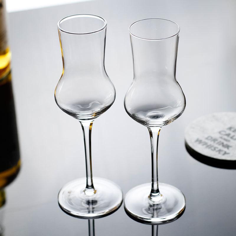 Crystal Tulip Rum Liqueur Glass Older-Vintage Goblet Scotland Whisky Whiskey Snifter Brandy Nosing Glass Aperitif Sweet Wine Cup 100ml