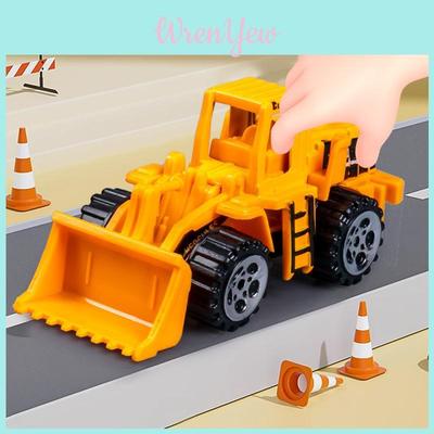 Alloy Mini Engineering Vehicle Fire Truck Police Car Collection With Pull Back Function For Kids Play