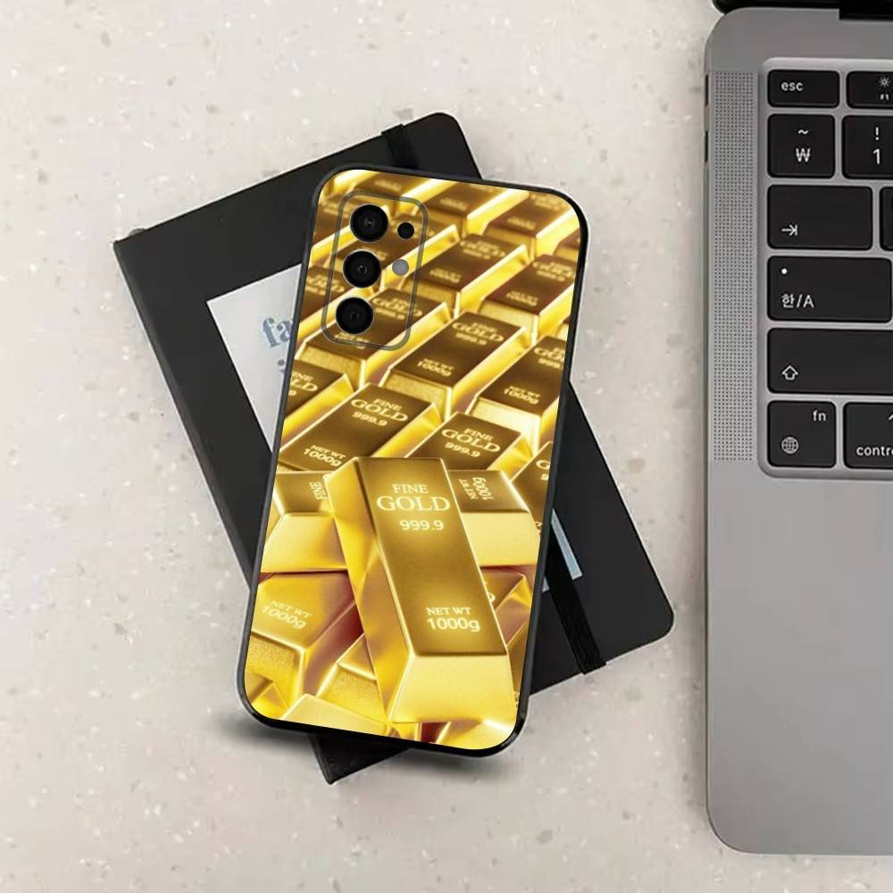 

Cool Gold Art Phone Case For Samsung Galaxy A91,A80,A73,A72 ,A71,A53A52,A32 ,A31A22,A21s,A20,Black Cover Samsung a714g