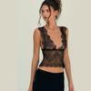 European and American Women's Clothing Summer New Sexy American Spice Girls Lace See-through Inner Vest Top