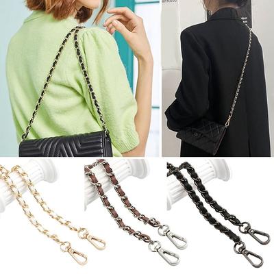 120cm Purse Chain Strap Crossbody Handbag Chains Replacement Leather Shoulder Bag Chain Straps DIY Women Girl Bag Part Accessory